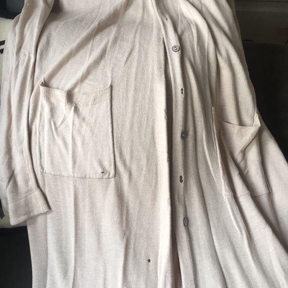 Cream long sleeve cardigan - Picture 5 of 5